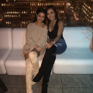 Off the shoulder sweater dress